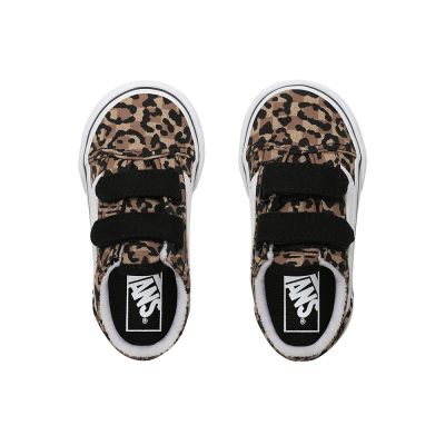 Vans Anaheim Checkerboard Old Skool V - Çocuk Spor Ayakkabı (Leopar Siyah)